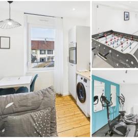 T2 tout confort - 4 pers - Lave-linge et loisirs - appartement 12, hotel a Valdoie