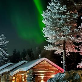 Levi में, होटल Isorakka Log Cabin - Sauna - Skibus nearby