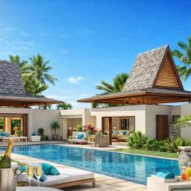 Jacaranda Pool Villas with Maritim 5 Star Beach Resort access, hotel di Balaclava