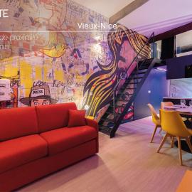 Loft de 6 couchages, bord de mer à Nice