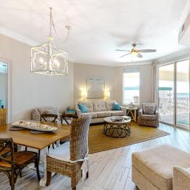 Amazing views at this renovated 4rth-floor condo with lagoon pool & pickleball