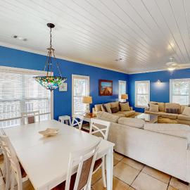 Inviting coastal property with spacious design and effortless beach access