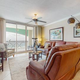 Roomy beachfront condo with full kitchen shared pool and beach access