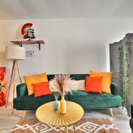 Ave César - Appartement Gallo-Romain en Hypercentre, Fibre, Tv 4K