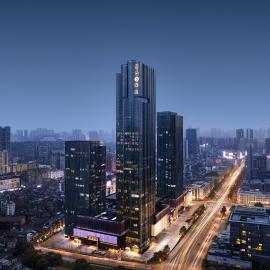 Viesnīca Atour S Hotel Wuhan Panoramic river views from Zhongshan Avenue Jianghan Road Pedestrian Street pilsētā Uhaņa