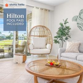 Like new 1st floor king pool, Hotel in Waikoloa
