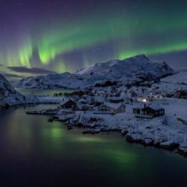 Paradise Bay Sea View Lofoten Aurora cabin, hotel di Napp