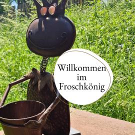 Bootshaus Froschkönig übernachten über dem Weiher