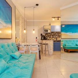 Flat Boulevard Riviera São Lourenço 150m praia com Enxoval e Estrutura Completa, hotel in Bertioga