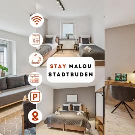 Stadtbuden mit Charme - Küche, Wohnzimmer, Kaffee- und Teebar und Garten