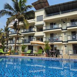 Beach Bliss Apartment Hotel - 7 Minutes walk to Beach, hotel din Colva