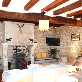 La Poitevinière, jardin, barbecue, proche Saumur, x7, wifi