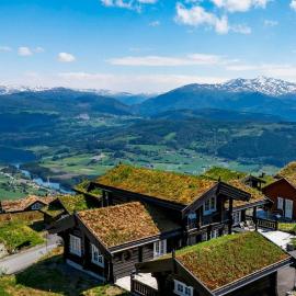 Log Cabin With Panoramic Views At Voss Resort