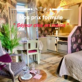 Les Fleurs De Lys, Suites'Appart , Entrée et Terrasse Privée Proche de la Mer
