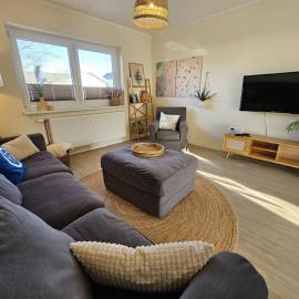 Küstenglück 2 Stylisches Apartment mit Meerblick - 200m zum Strand & Bäcker