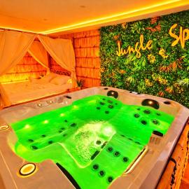 JUNGLE SPA-4 Pers-Jacuzzi-Parking-Jardin-Clim-Colmar, hotel a Muntzenheim