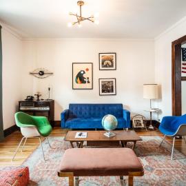 Luxe Mid-Century Styled Historic Townhouse #1, hotel a Detroit