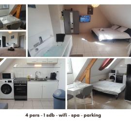 Déols studio balnéo 2-4 pers - wifi - parking, hotel in Déols