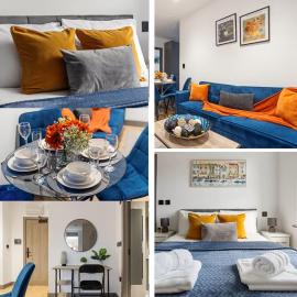 Viesnīca North Finchley Modern 2-BR Flat with Workspace and WiFi pilsētā Finčlija