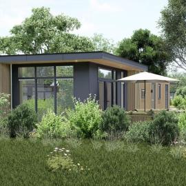 Lodge Huis ter Huynen - De Heide met Hottub, hotel i Zeijen