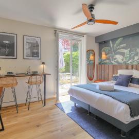 Studio chic piscine, jardin et parking, Lyon 3