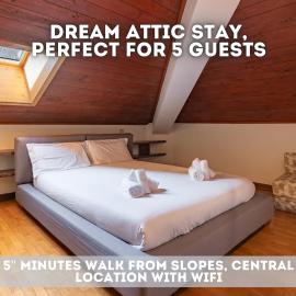 Central Alpine Attic - 5 Min Walk To Ski Lift