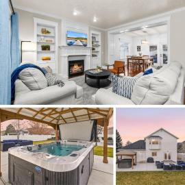 Mega Hot Tub - Fire Pit - Play Room - Sleeps 12, מלון בHerriman