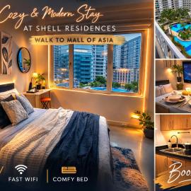 826 Air Condo 1BR Shell Residences 2 Min to MOA, hotel en Manila