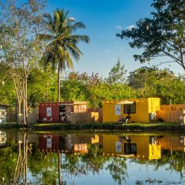 Lakeside Cargo in Yellow - A Cozy Container Stay