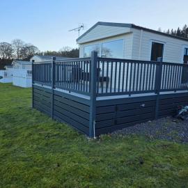 Luxury static caravan, hotel Beattockban