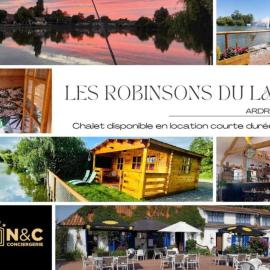 CHALET 22 - Camping LES ROBINSON DU LAC à ARDRES - Pêche gratuite sans permis, hotelli kohteessa Ardres