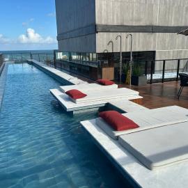 Bela Hospedagem - #004 Acqua Tambaú | Flat com Terraço Privativo Próximo à Praia