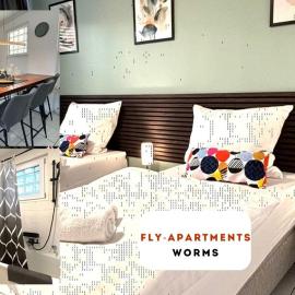URBAN WORKSTAY WORMS, 3 BR, Parkplatz, WLAN