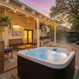 Cold Plunge Outdoor Shower Bike to Shem Creek