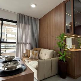 Studio moderno, rooftop com piscina, próx UFU