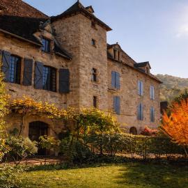 La Couple, Séjour à deux au Château d'Autoire, studio de charme, tonnelle, vue vallée et village