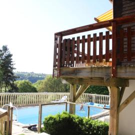 Poolside Bliss Near Lake