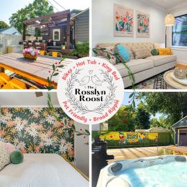 Broad Ripple Getaway, Hot Tub, King Bed, Walk to Shops, Bike the Monon