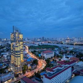 Bangkok River view in The Clev Riverline Condo