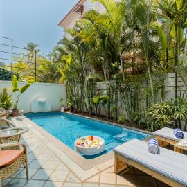 ELIVAAS Signature 4 BHK with Pvt Pool near Baga - Celest, hotel in Old Goa