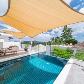 Victoria, 3BDR Pool Villa, Rooftop Sea View, Chaweng, hotel di Ban Ko Khwan