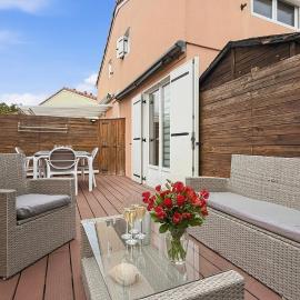 Cosy duplex - Plage & Étang - terrasse - parking & barbecue، فندق في مارسيلان