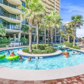 Phoenix West 2102 Beachfront Bliss with Lazy River and beach Views