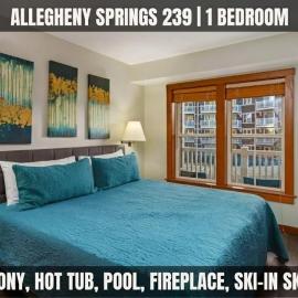 AS 239 Pool-View Panorama Ski-InOut King Bed Full Resort、スノーシューのホテル