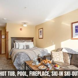AS 222 Fireplace Studio Ski-InOut Village Center, hotelli kohteessa Snowshoe