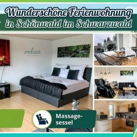 RelaxApartment Massagesessel, Küche, Balkon, Natur, hotel in Schönwald