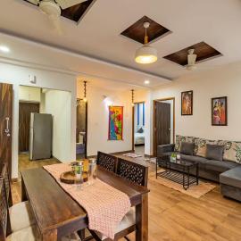 Casa Zen - Modern and Spacious 2BR Near Candolim, hotel in Parra
