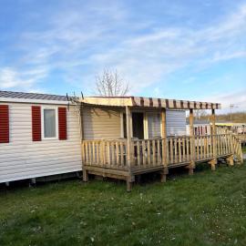 Mobilhome dans camping 4 étoiles, entre Châteaux, Beauval et Futuroscope, hotel a Onzain
