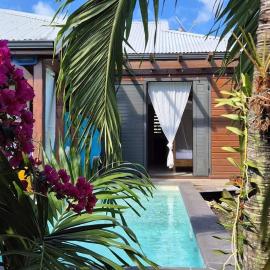 Villa 1Mille Sabords à Marie-Galante vue mer avec piscine