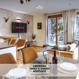 ALPSTAY Platzhirsch - Modern 2-Bedroom Family Apartment with Garden